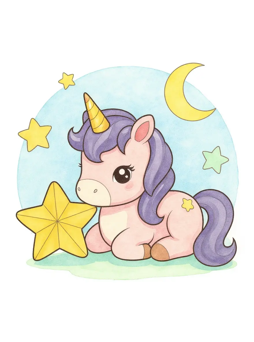 Stargazing Baby Unicorn