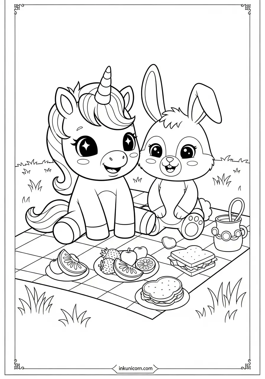 Baby Unicorn Coloring Pages (Free PDF Printables) - Ink Unicorn