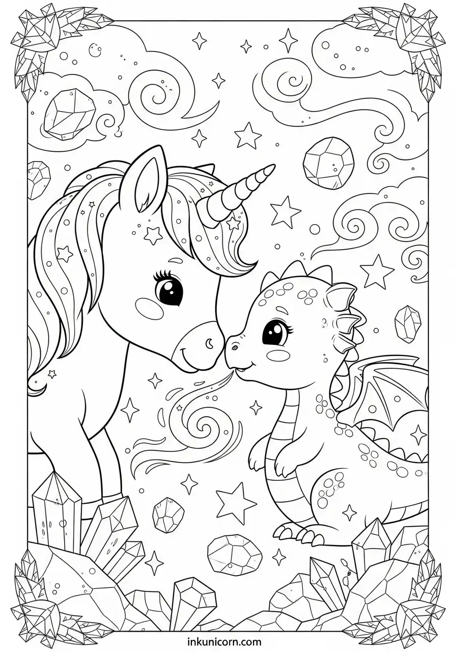 Baby Unicorn Coloring Pages (Free PDF Printables) - Ink Unicorn