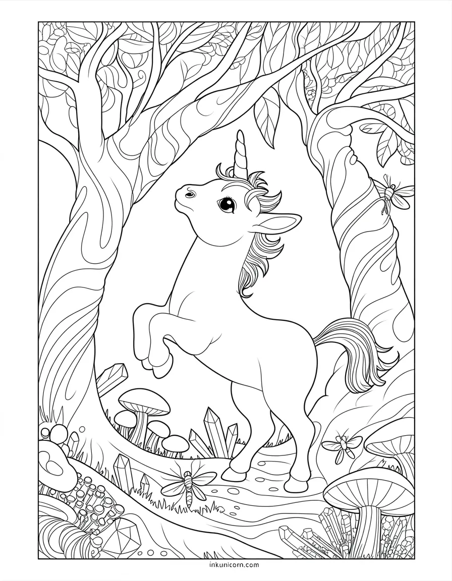 Baby Unicorn Coloring Pages (Free PDF Printables) - Ink Unicorn