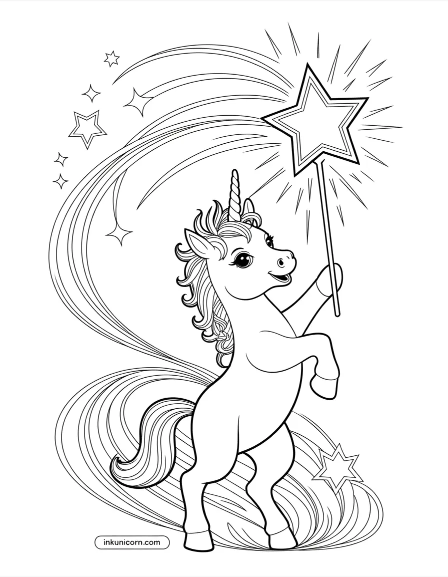 Baby Unicorn Coloring Pages (Free PDF Printables) - Ink Unicorn
