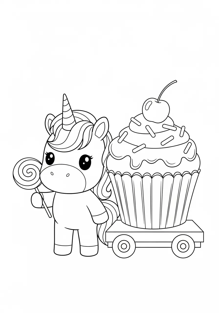 Cupcake Cart Unicorn Treat