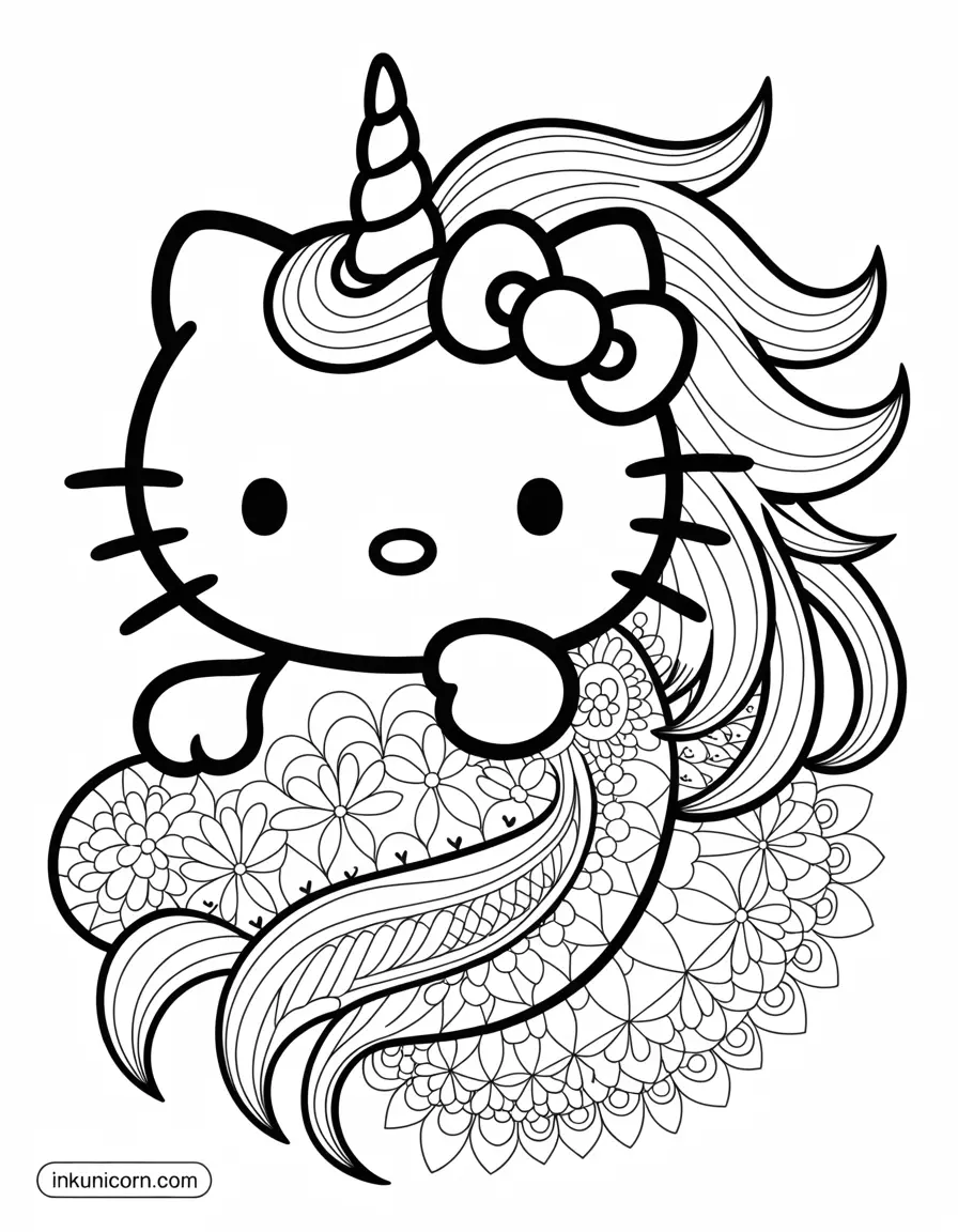 Hello Kitty Unicorn's Mandala Mane