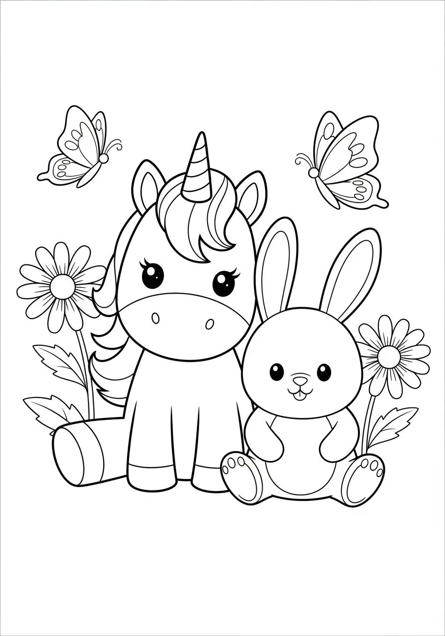 Meadow Buddy Unicorn And Bunny