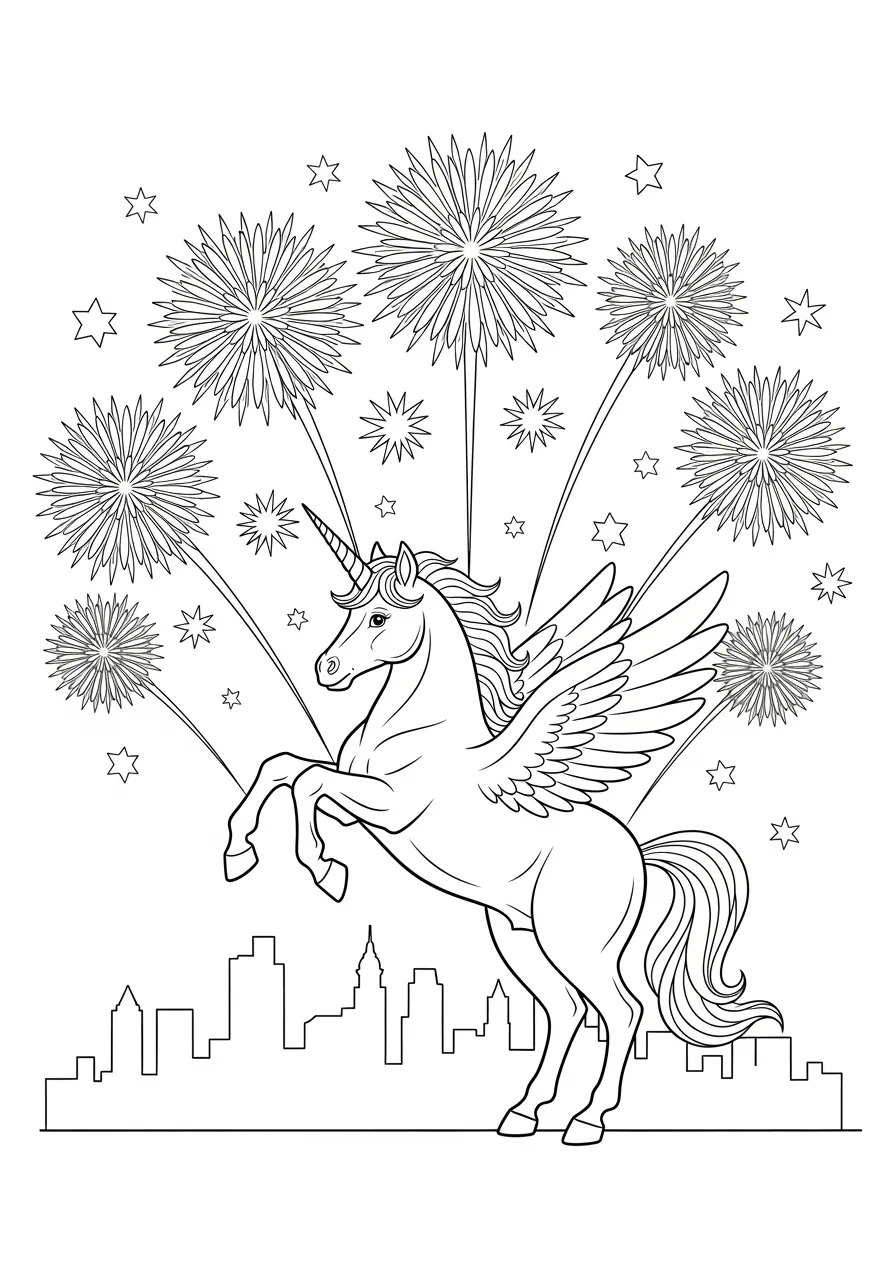 Cartoon Unicorn Coloring Pages (Free PDF Printables) - Ink Unicorn