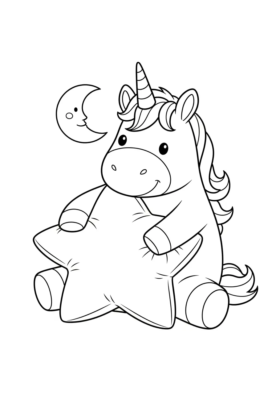 Sitting Star Hug Unicorn