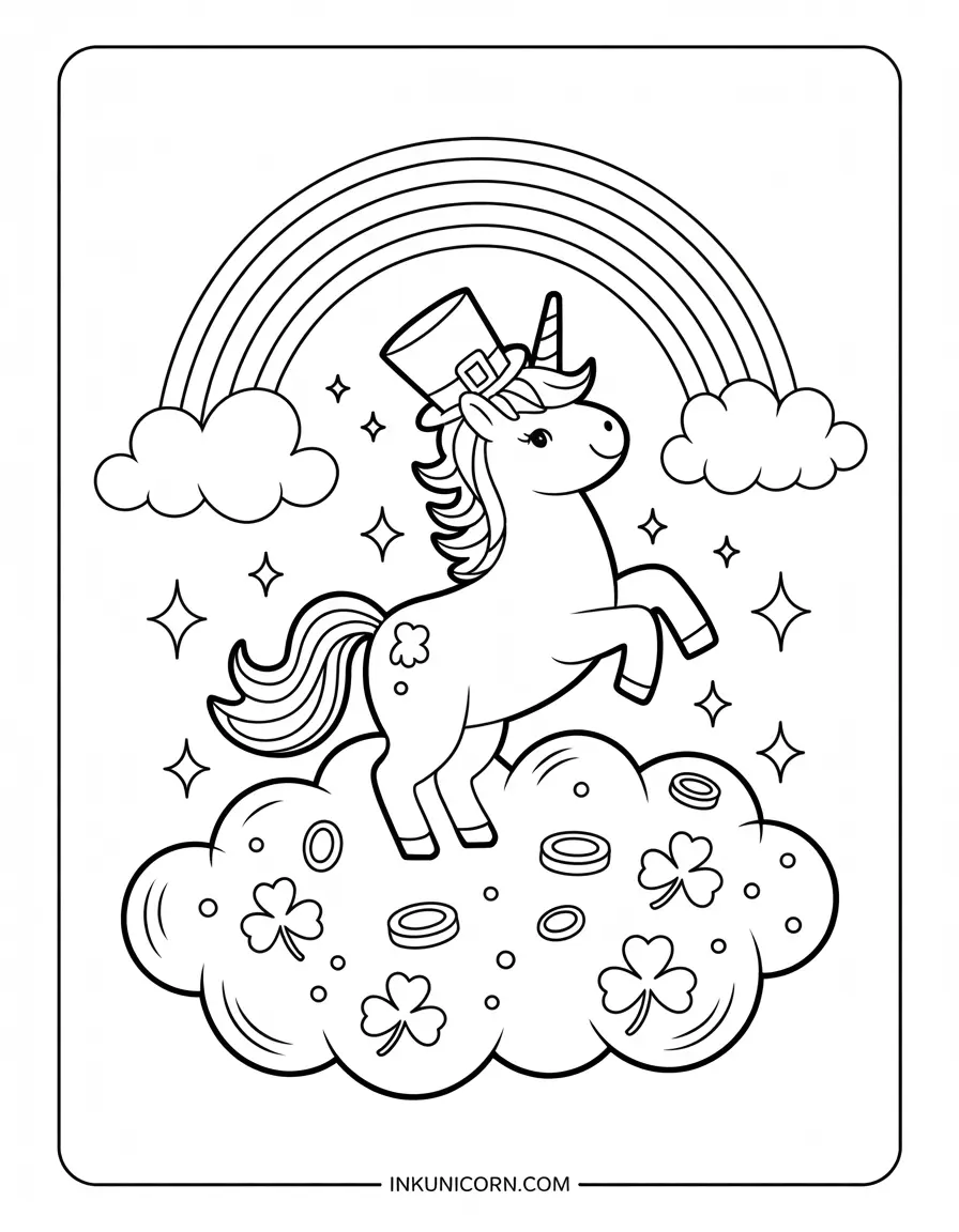 St. Patrick's Day Cloud Unicorn