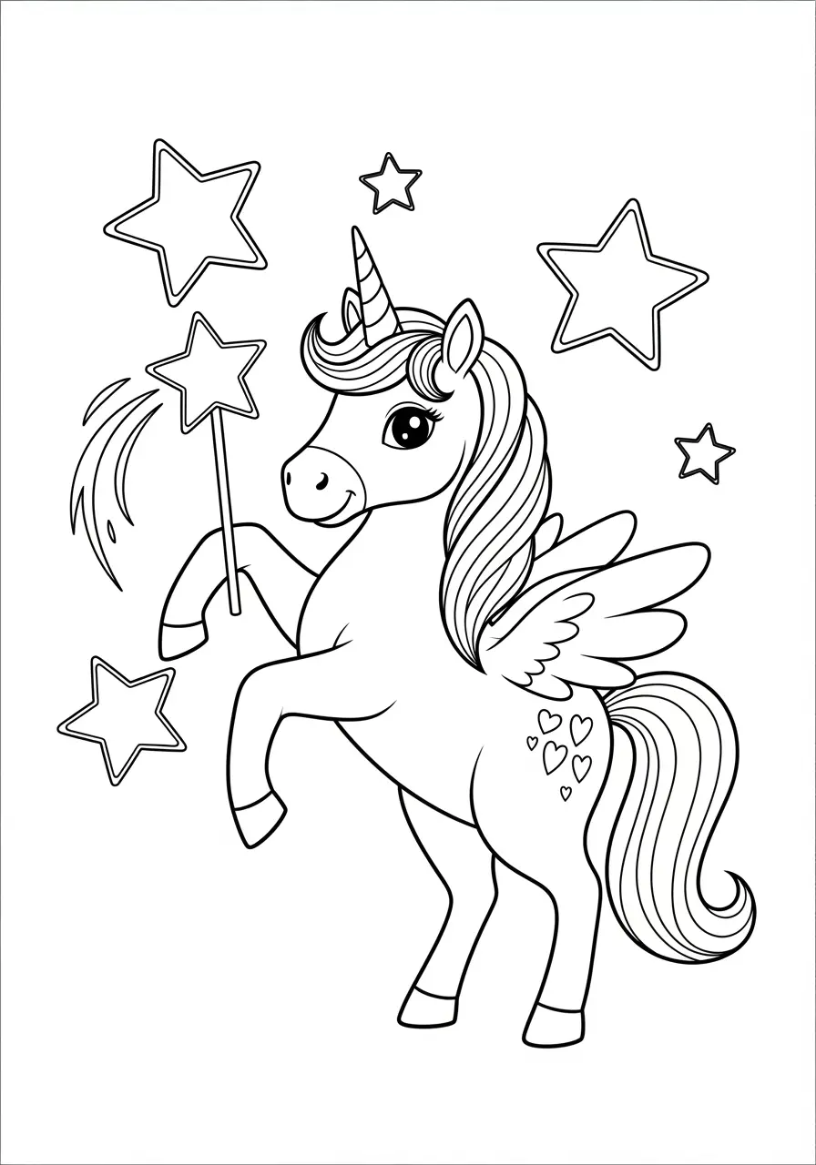 Star Wand Unicorn Wish