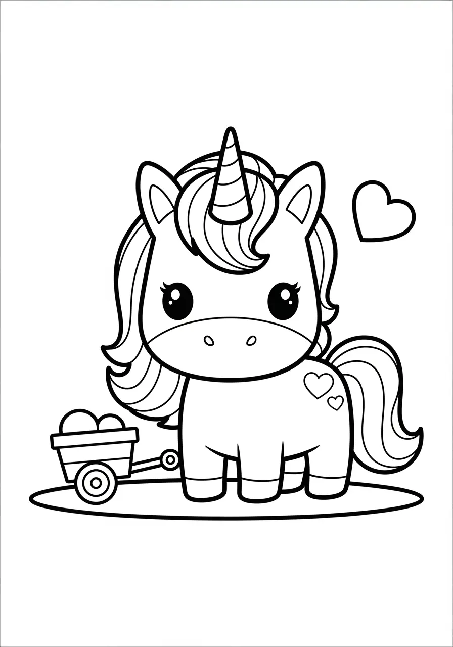 Easy Unicorn Coloring Pages (Free PDF Printables) - Ink Unicorn